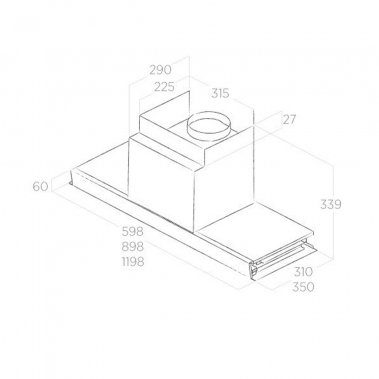 Máy hút mùi âm tủ Elica FILO