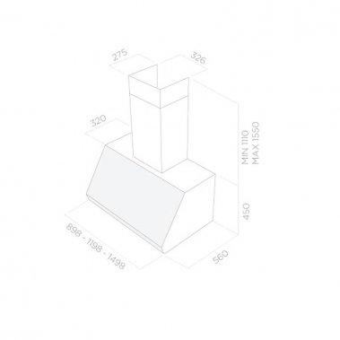 Máy hút ùi áp tường ELICA PRO EUROPA