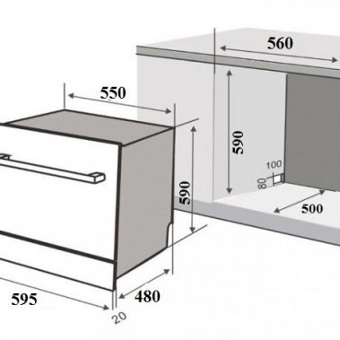 Máy Rửa Chén Âm Tủ Kaff KF-BISW800