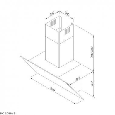 Máy hút mùi Malloca MC 7086HS