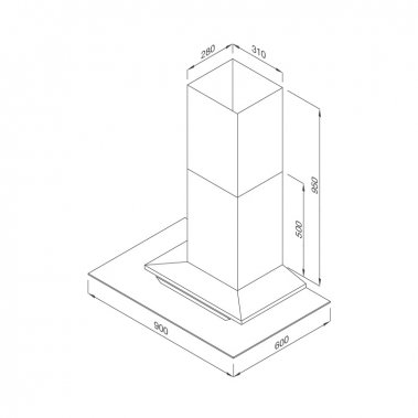 Máy hút khử mùi đảo Malloca MC 9066 ISLAND NEW
