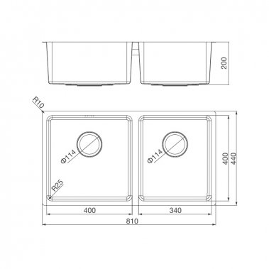 Chậu rửa chén Malloca MS 6081