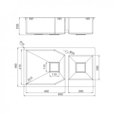 Chậu rửa chén Malloca MS 610T
