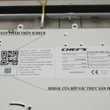 BẾP TỪ CHEFS EH-DIH888E