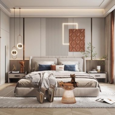 NỘI THẤT PHÒNG NGỦ 02 - PHONG CÁCH HIỆN ĐẠI GỖ MDF PHỦ MELAMINE