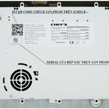 Bếp từ đôi Chefs EH-DIH888V