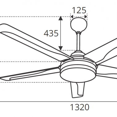 Quạt Trần Cánh Nhựa Sinwa SL43 - 5 Cánh - Đèn LED - Có Remote