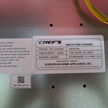 Bếp từ đôi Chefs EH-DIH320