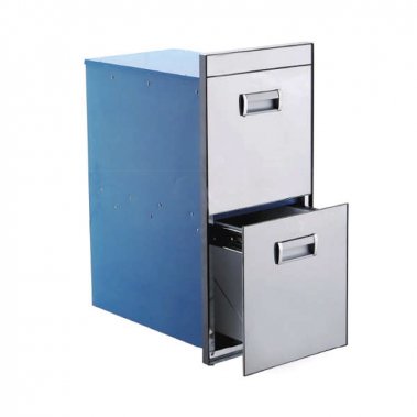 Thùng Gạo 2 Ngăn Mặt Gương Grob (RB2-300B, RB2-300W)