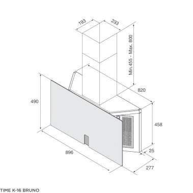 Máy hút mùi Malloca TIME K-16 BRUNO