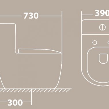 BỒN CẦU LIỀN KHỐI I-ROYAL 1052VN