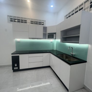 Tủ Bếp 102 - TỦ BẾP MELAMINE MÀU TRẮNG