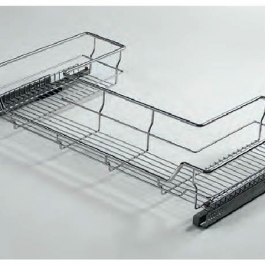 Rổ xoong nồi dưới bồn rửa ray giảm chấn inox 304 308001, 308002 Higold