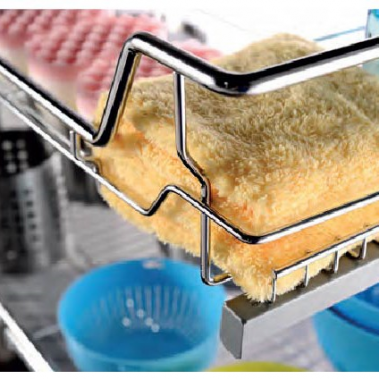 Rổ xoong nồi dưới bồn rửa ray giảm chấn inox 304 308001, 308002 Higold