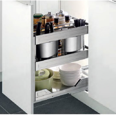 Kệ gia vị dụng cụ inox bản ray giảm chấn 306004 Higold