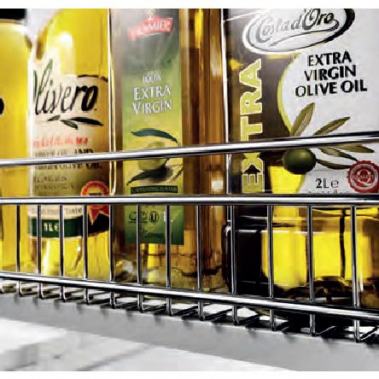 Kệ gia vị 2 tầng đựng chai lọ ray giảm chấn Higold 304098, 304099