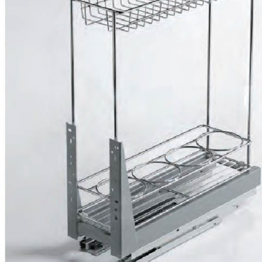 Kệ 2 tầng đựng chai lọ ray giảm chấn 305003 Higold