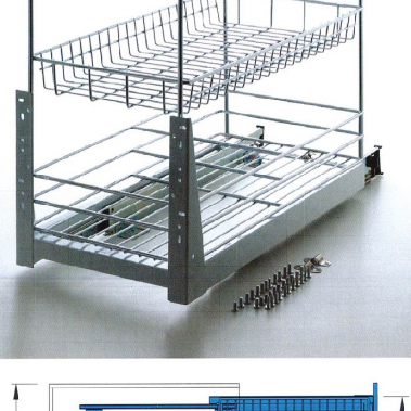 Kệ gia vị 3 tầng 300mm Higold 305001