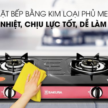 Bếp ga đôi Sakura SA-2181EB