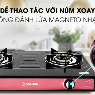 Bếp ga đôi Sakura SA-2181EB