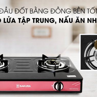 Bếp ga đôi Sakura SA-2181EB