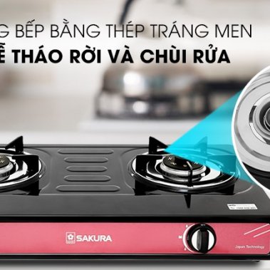 Bếp ga đôi Sakura SA-2181EB