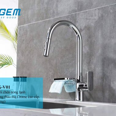 Vòi rửa chén nóng lạnh cao cấp B-Gem BG-V01