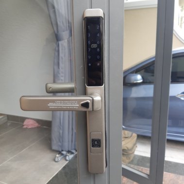 Khóa Vân Tay Cửa Nhôm Kassler KL-599LX Dark Grey