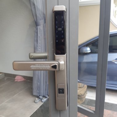 Khóa Vân Tay Cửa Nhôm Kassler KL-599LX Dark Grey