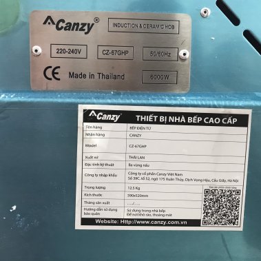 Bếp điện từ Canzy CZ 67GHP