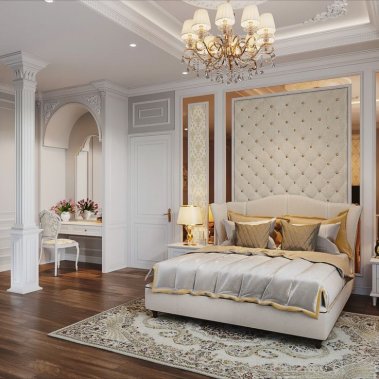 NỘI THẤT PHÒNG NGỦ 08 - PHONG CÁCH TÂN CỔ ĐIỂN