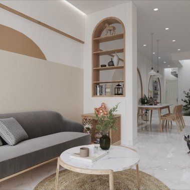 NỘI THẤT PHÒNG KHÁCH 01 - PHONG CÁCH WABI SABI