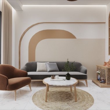 NỘI THẤT PHÒNG KHÁCH 01 - PHONG CÁCH WABI SABI