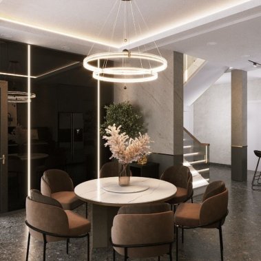 TỦ BẾP 08 - TỦ BẾP GIẢ VÂN ĐÁ MÀU XÁM KHÓI