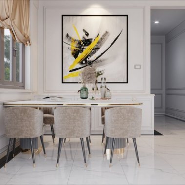 TỦ BẾP 09 - GỖ MDF AN CƯỜNG CÁNH PANEL