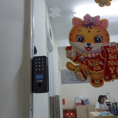 Khóa Thông Minh Cửa Kính CK103 Có Chìa Cơ Dự Phòng