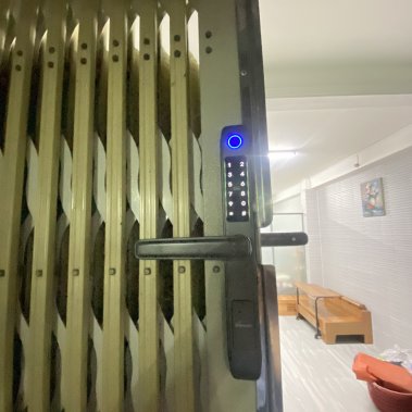 Khóa vân tay chống nước cửa nhôm xingfa, cửa sắt DEMAX EL101 SV