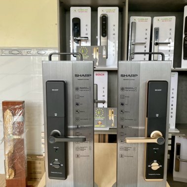 KHOÁ VÂN TAY THÔNG MINH SHARP A1-B XÁM (GREY)