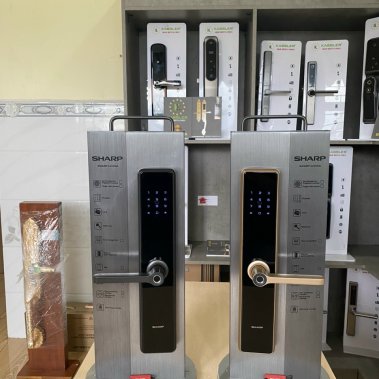 KHOÁ VÂN TAY THÔNG MINH SHARP A1-B XÁM (GREY)