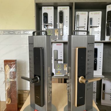 KHOÁ VÂN TAY THÔNG MINH SHARP A1-B XÁM (GREY)