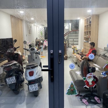 Khóa vân tay chống nước cửa nhôm xingfa, cửa sắt HUBERT HB CN77 BLACK