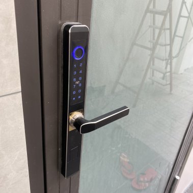 Khóa vân tay chống nước cửa nhôm xingfa, cửa sắt HUBERT HB CN I3 EU