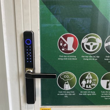 Khóa vân tay chống nước cửa nhôm xingfa, cửa sắt HUBERT HB CN I3 EU