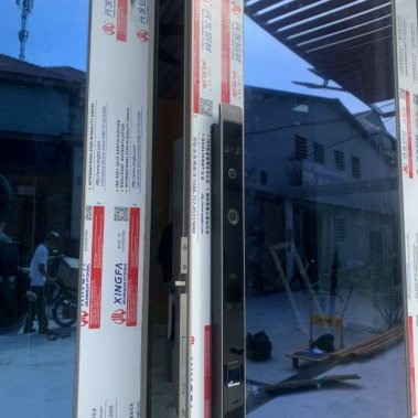 Khóa thông minh nhận diện khuôn mặt Face ID cửa nhôm sắt DEMAX EL908 BL CNC APP WIFI - chống nước