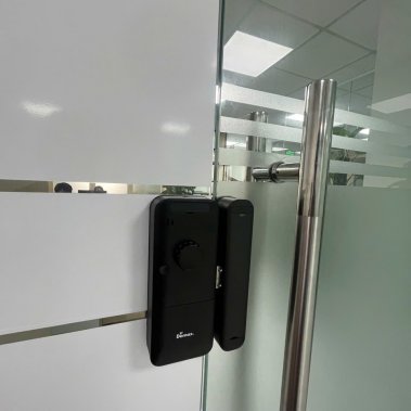 Khóa vân tay cửa kính Demax EL800G AC / EL800G BL App Wifi 