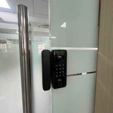 Khóa vân tay cửa kính Demax EL800G AC / EL800G BL App Wifi 