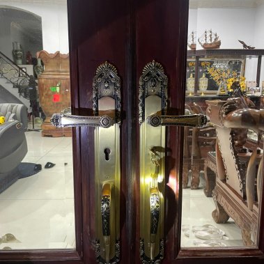 Khóa cửa chính Demax CL805 Brass đồng thau nguyên chất