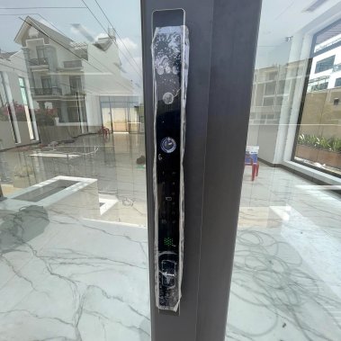 Khóa thông minh nhận diện khuôn mặt Face ID cửa nhôm sắt DEMAX EL908 AG CNC APP WIFI - chống nước