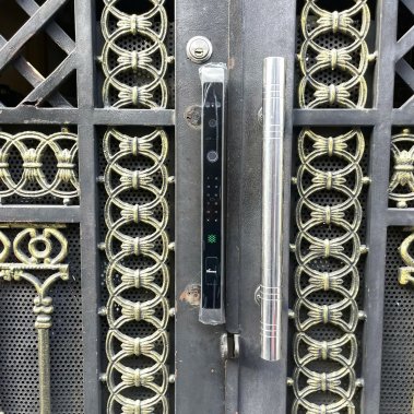 Khóa thông minh nhận diện khuôn mặt Face ID cửa nhôm sắt DEMAX EL908 AG CNC APP WIFI - chống nước