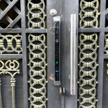 Khóa thông minh nhận diện khuôn mặt Face ID cửa nhôm sắt DEMAX EL908 AG CNC APP WIFI - chống nước